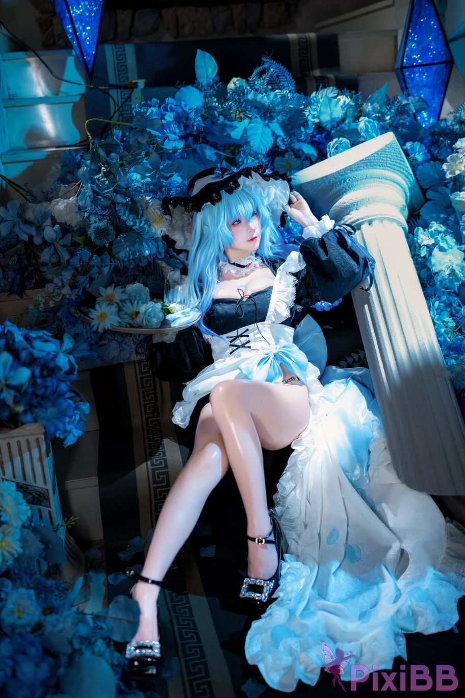 Cosplayer Last night 787 Ming Chao Shorekeeper Maid PixiBB.COM 009