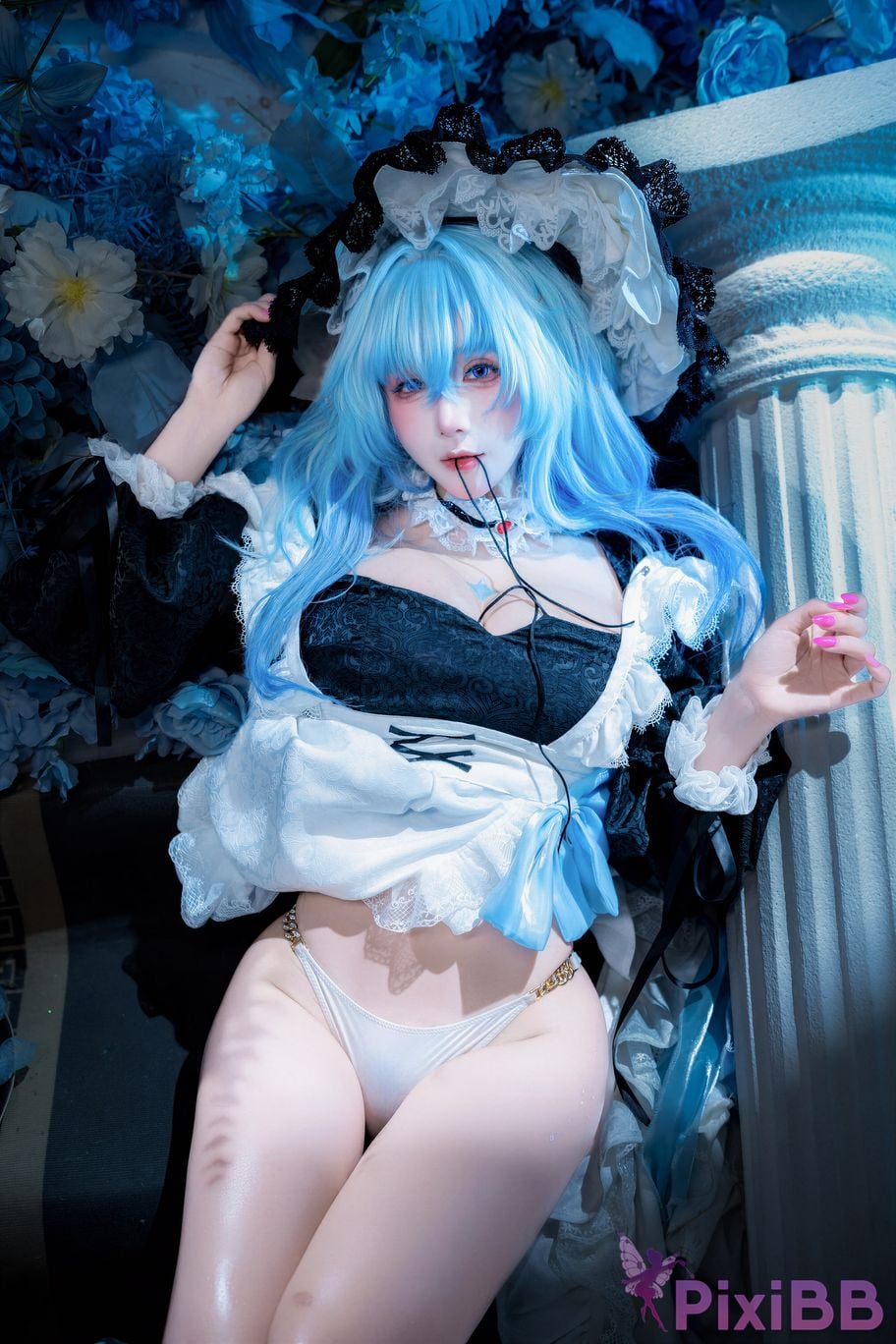 Cosplayer Last night 787 Ming Chao Shorekeeper Maid PixiBB.COM 010