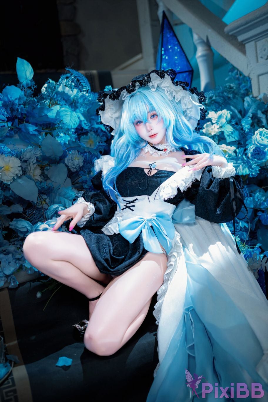 Cosplayer Last night 787 Ming Chao Shorekeeper Maid PixiBB.COM 011
