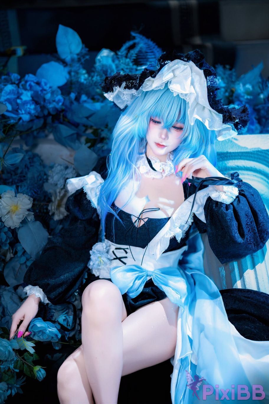 Cosplayer Last night 787 Ming Chao Shorekeeper Maid PixiBB.COM 014