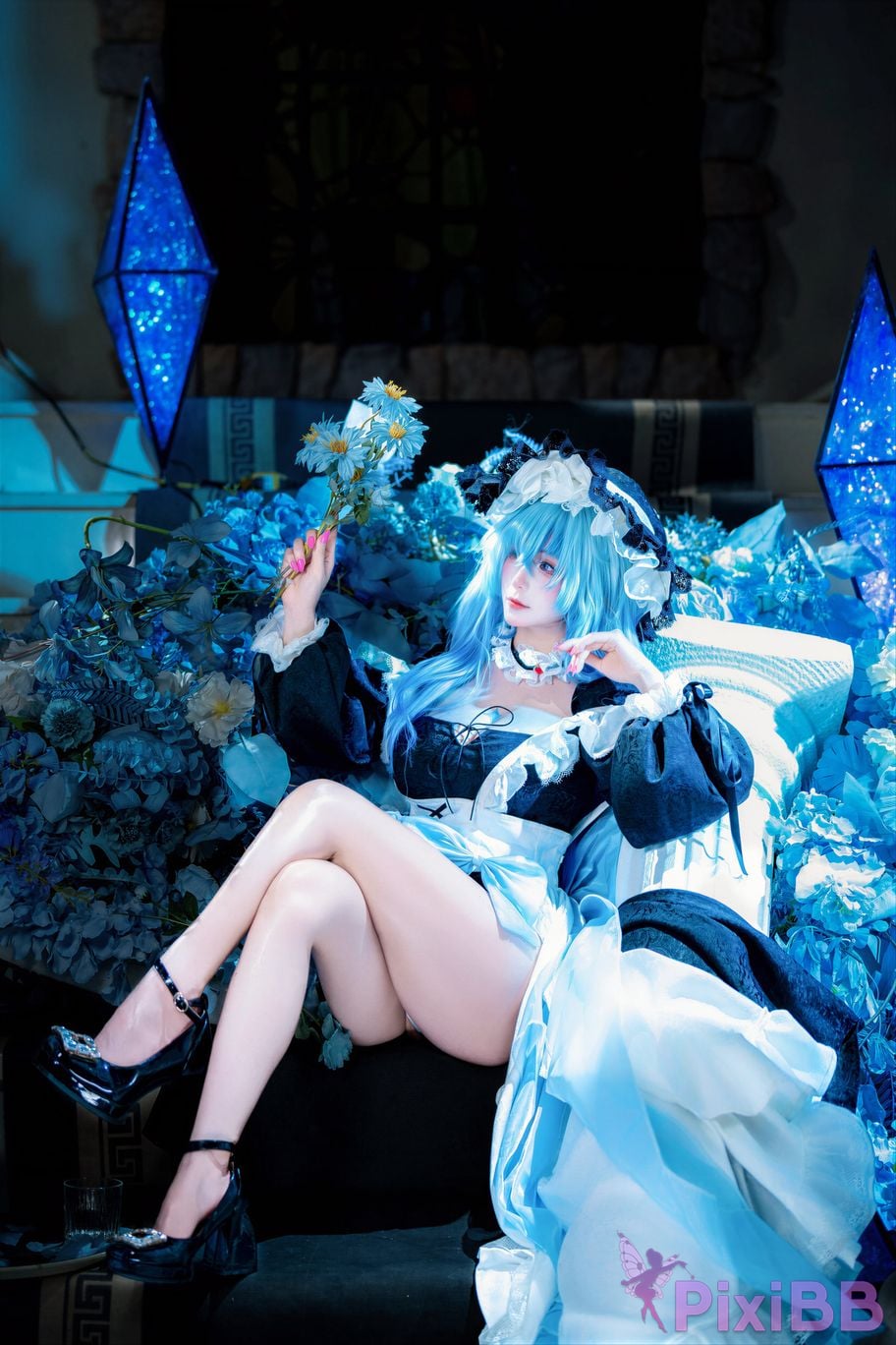 Cosplayer Last night 787 Ming Chao Shorekeeper Maid PixiBB.COM 015