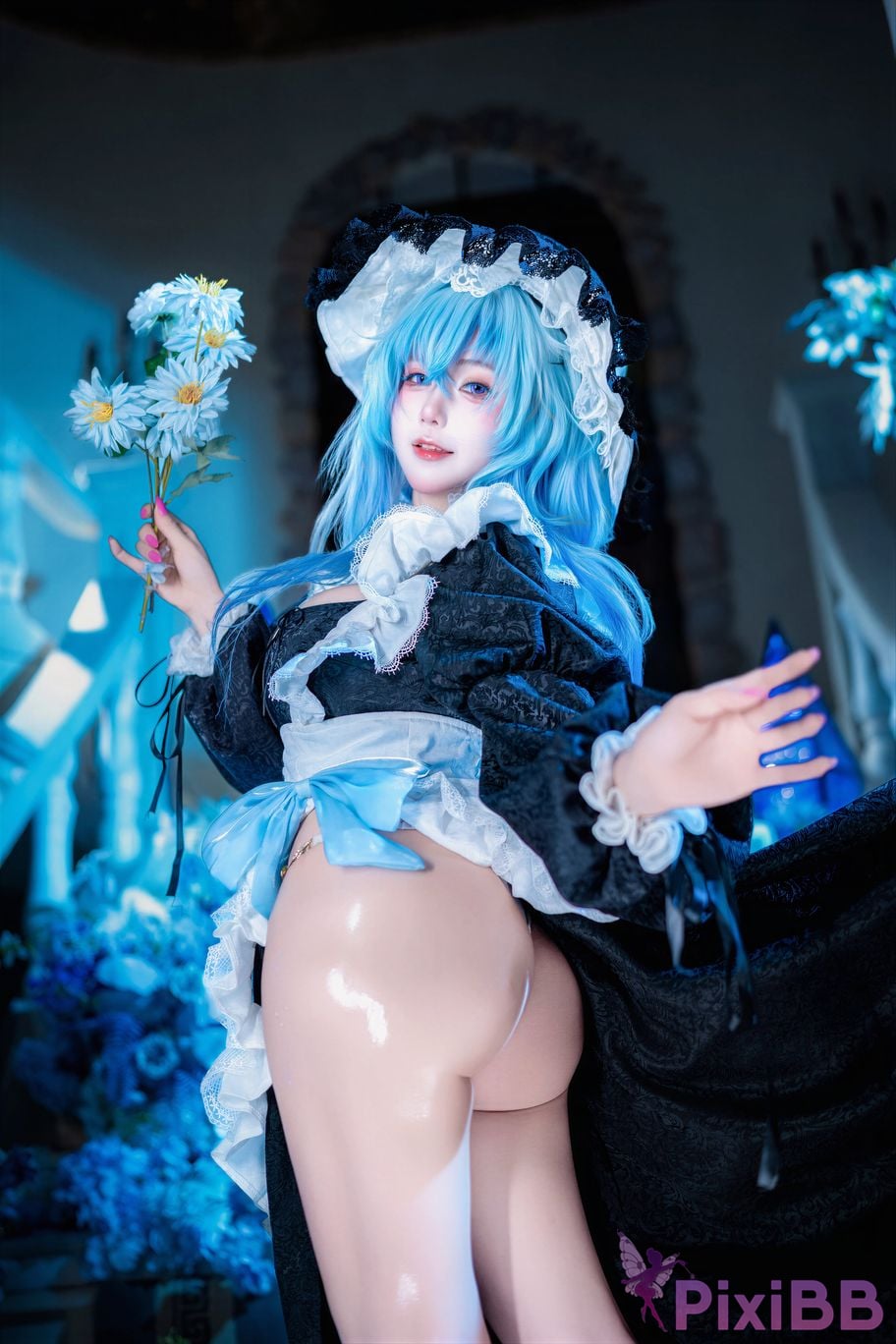 Cosplayer Last night 787 Ming Chao Shorekeeper Maid PixiBB.COM 021