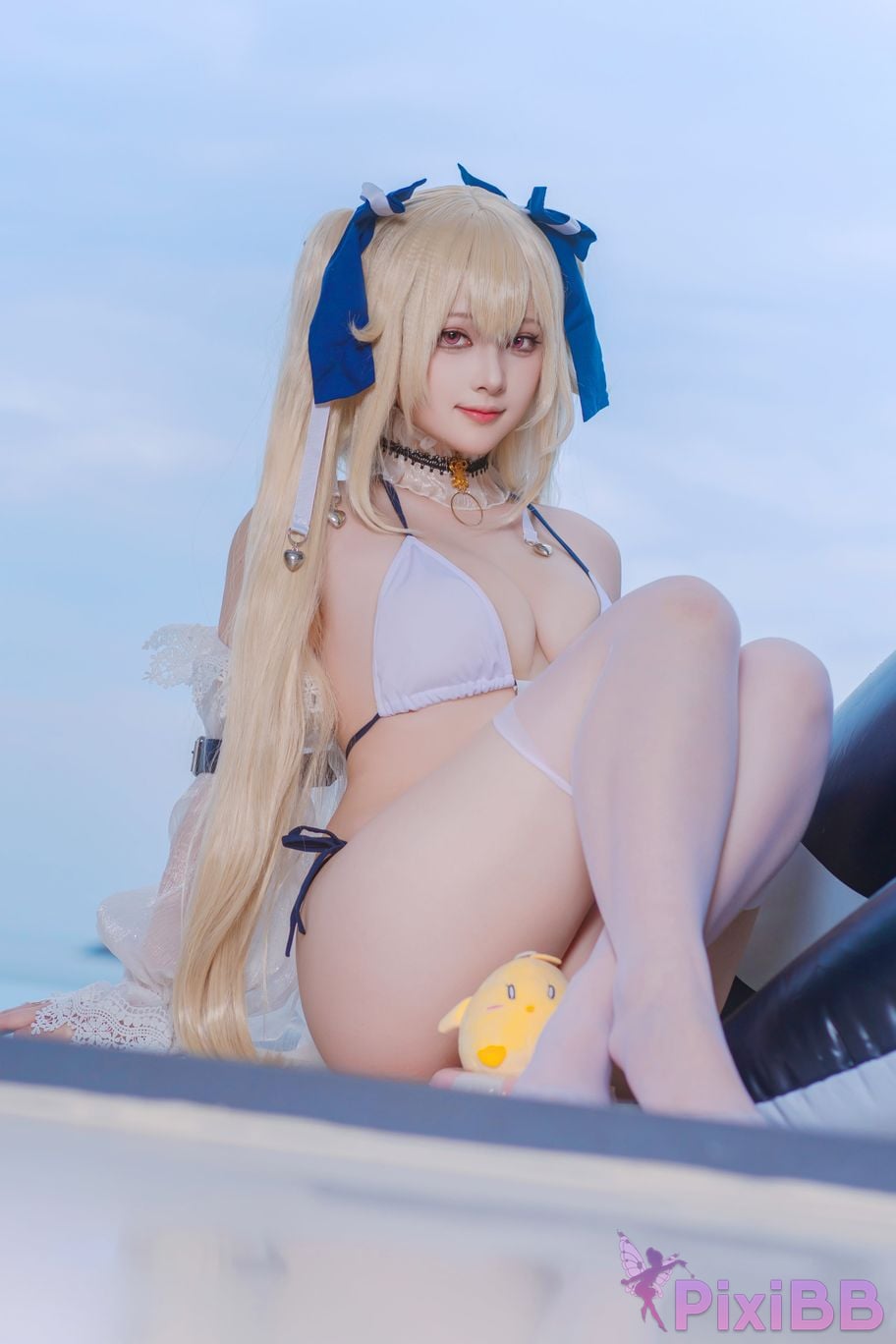 Cosplayer Island fish azur lane anchorage swimsuit skin PixiBB.COM 014