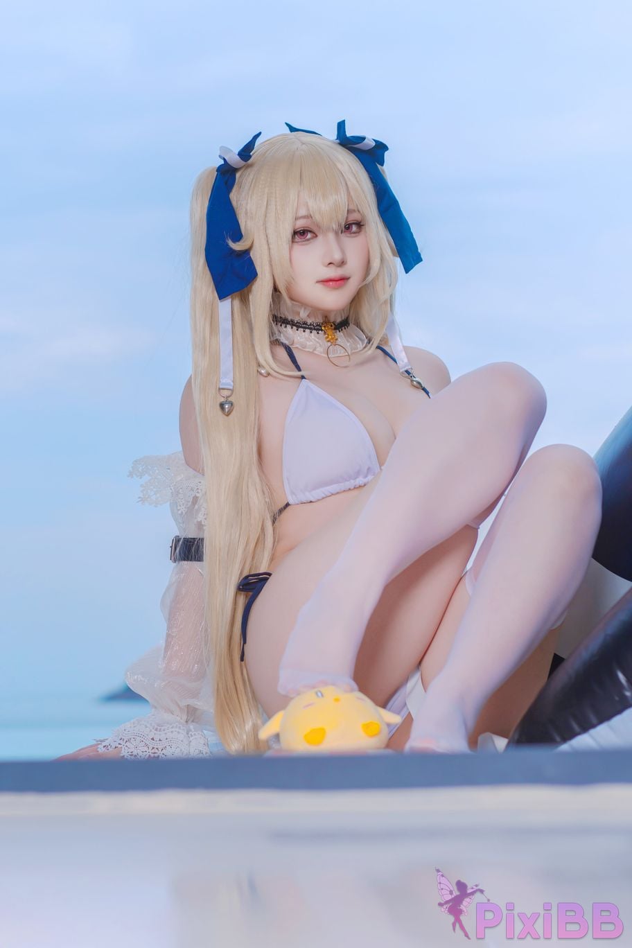 Cosplayer Island fish azur lane anchorage swimsuit skin PixiBB.COM 015