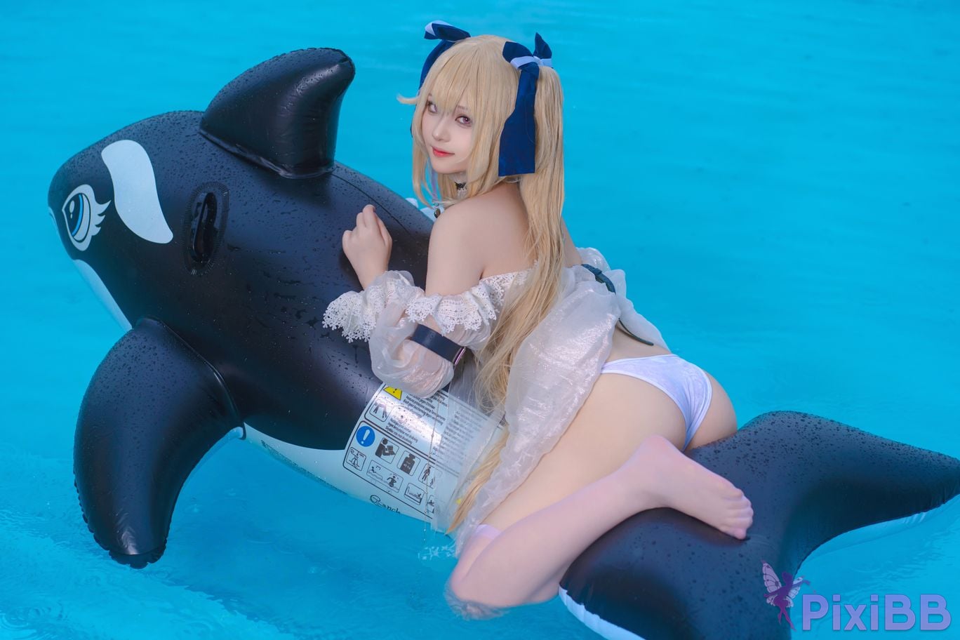 Cosplayer Island fish azur lane anchorage swimsuit skin PixiBB.COM 017