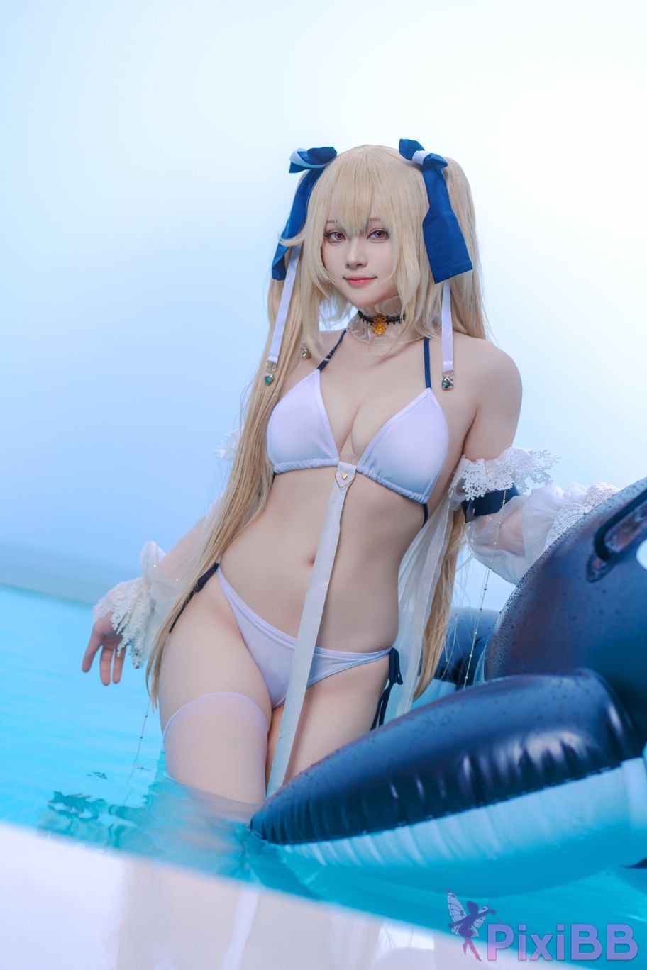 Cosplayer Island fish azur lane anchorage swimsuit skin PixiBB.COM 022