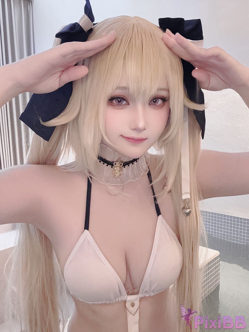 Cosplayer Island fish azur lane anchorage swimsuit skin PixiBB.COM 030.JPG