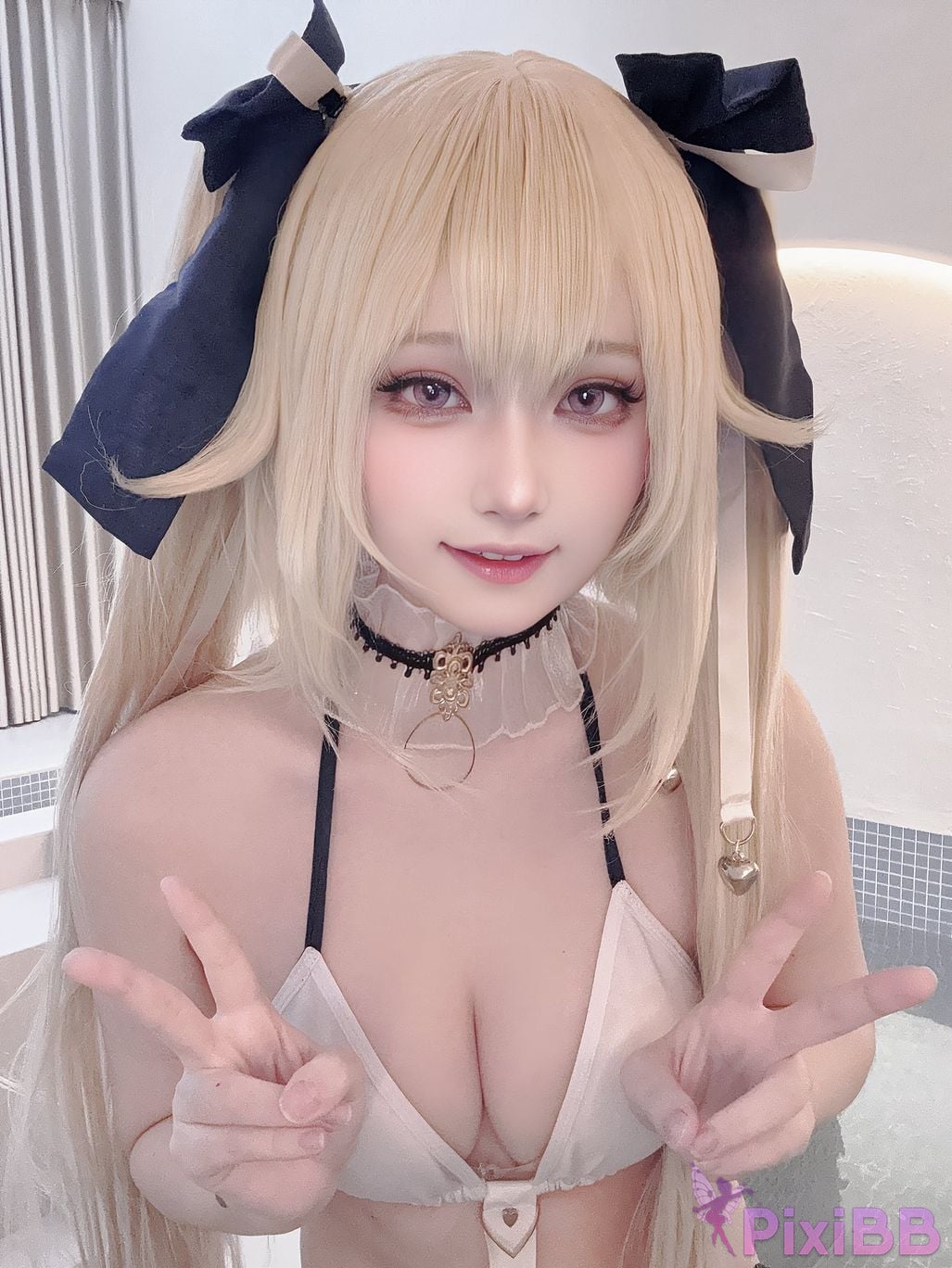 Cosplayer Island fish azur lane anchorage swimsuit skin PixiBB.COM 031.PNG