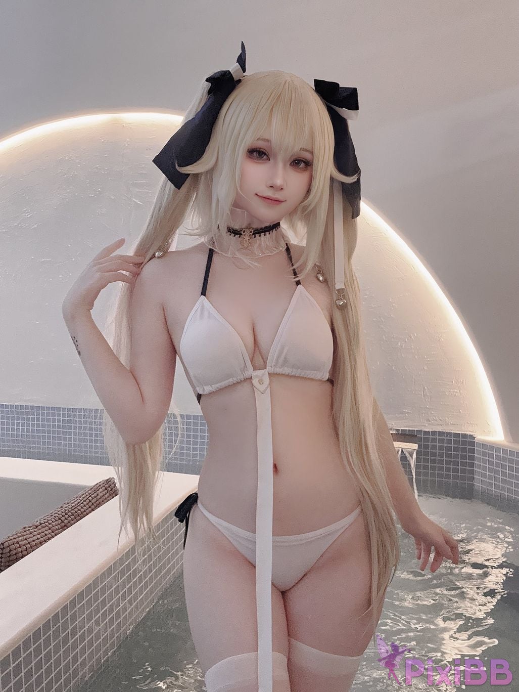 Cosplayer Island fish azur lane anchorage swimsuit skin PixiBB.COM 034.JPG