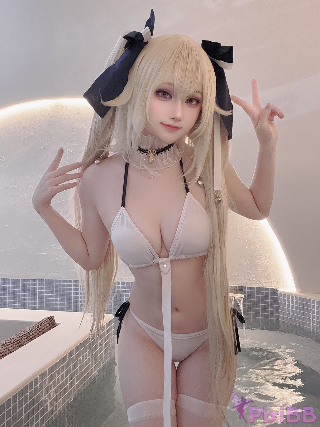 Cosplayer Island fish azur lane anchorage swimsuit skin PixiBB.COM 035.JPG
