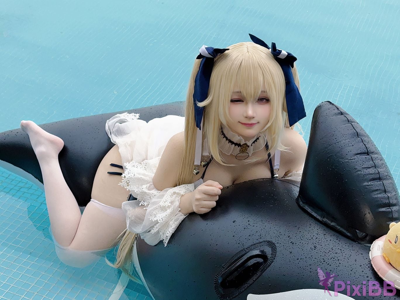 Cosplayer Island fish azur lane anchorage swimsuit skin PixiBB.COM 038.JPG