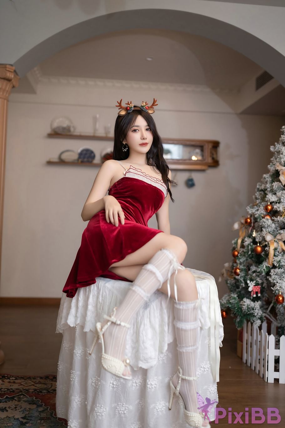 No watermark for in app purchases caviar Fish XIUREN Model Merry Christmas PixiBB.COM 010