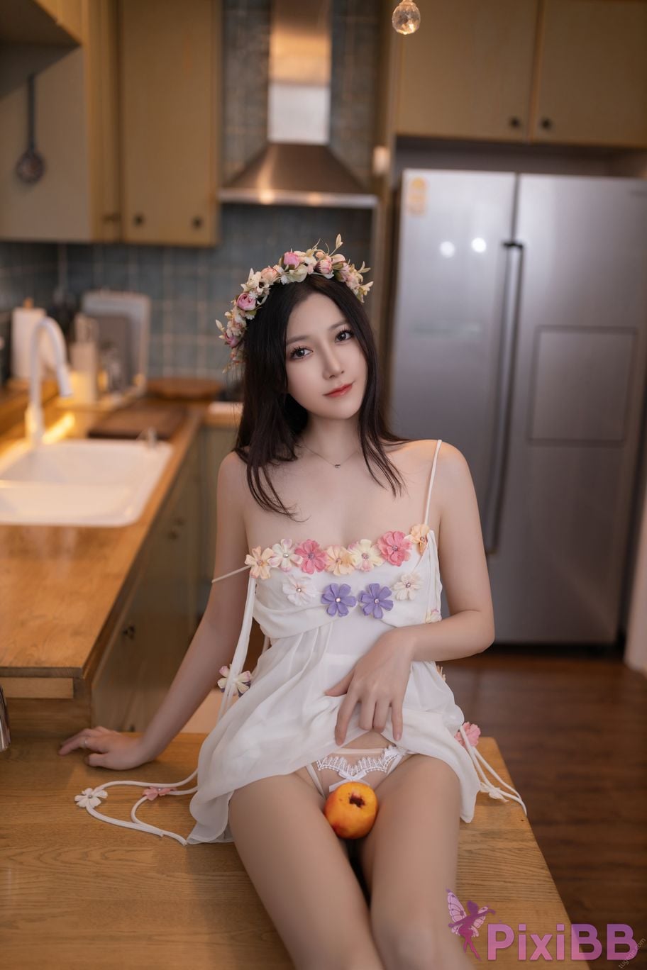 No watermark for in app purchases caviar Fish XIUREN Model flower umbrella PixiBB.COM 030