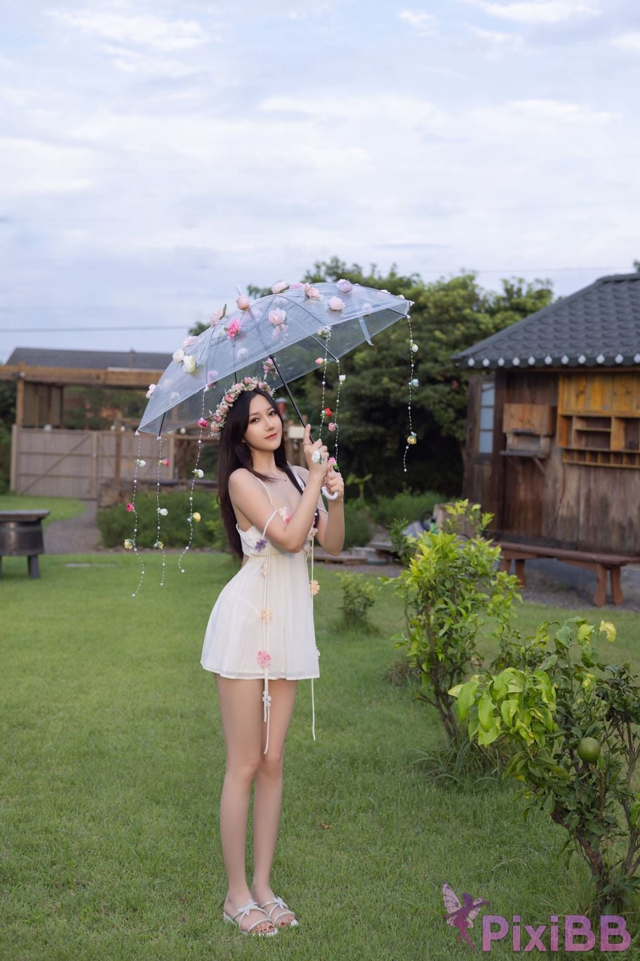 No watermark for in app purchases caviar Fish XIUREN Model flower umbrella PixiBB.COM 071