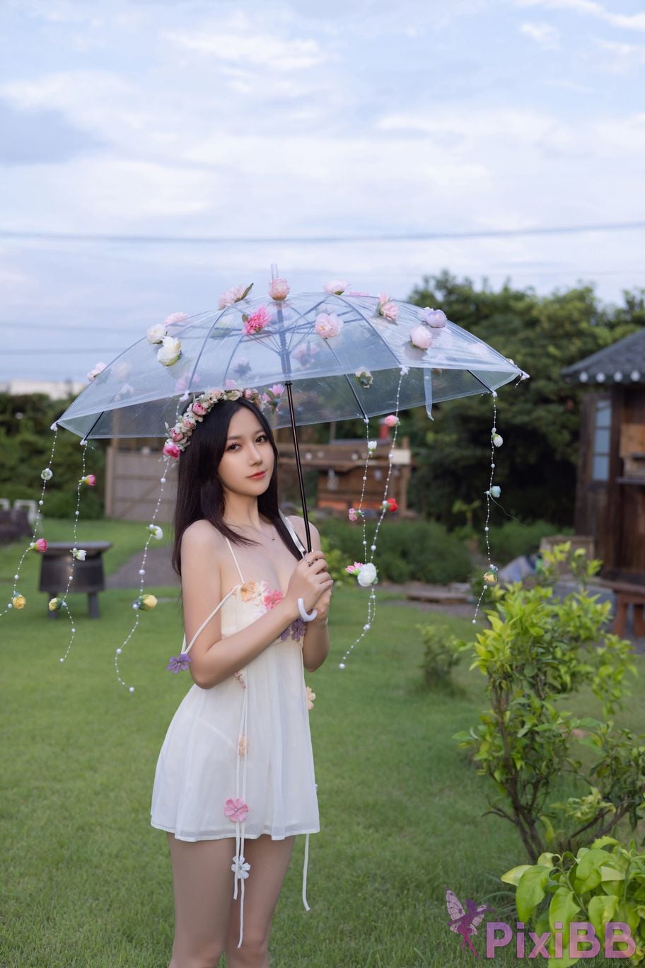 No watermark for in app purchases caviar Fish XIUREN Model flower umbrella PixiBB.COM 072