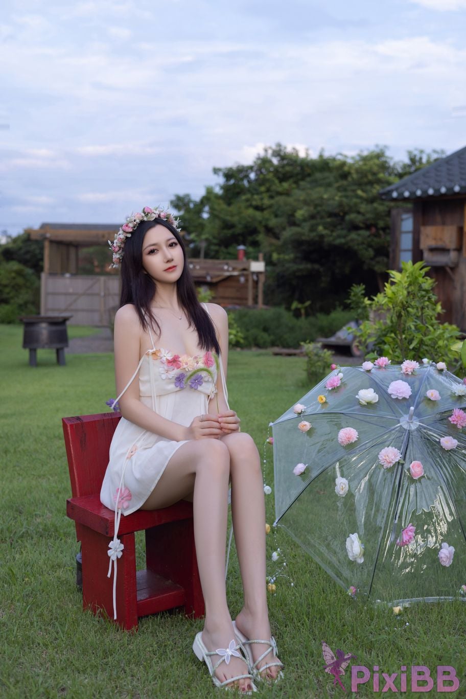 No watermark for in app purchases caviar Fish XIUREN Model flower umbrella PixiBB.COM 079