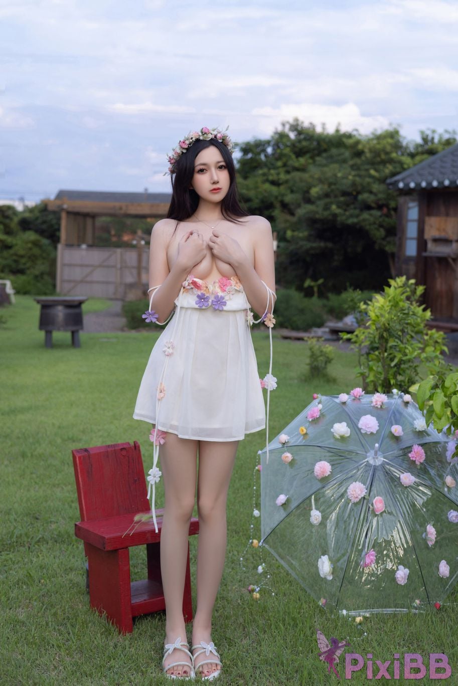 No watermark for in app purchases caviar Fish XIUREN Model flower umbrella PixiBB.COM 086