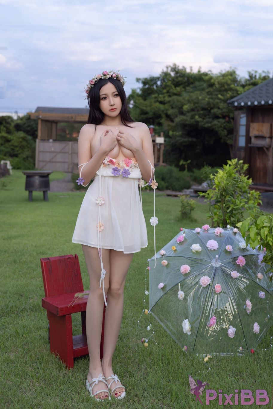 No watermark for in app purchases caviar Fish XIUREN Model flower umbrella PixiBB.COM 087
