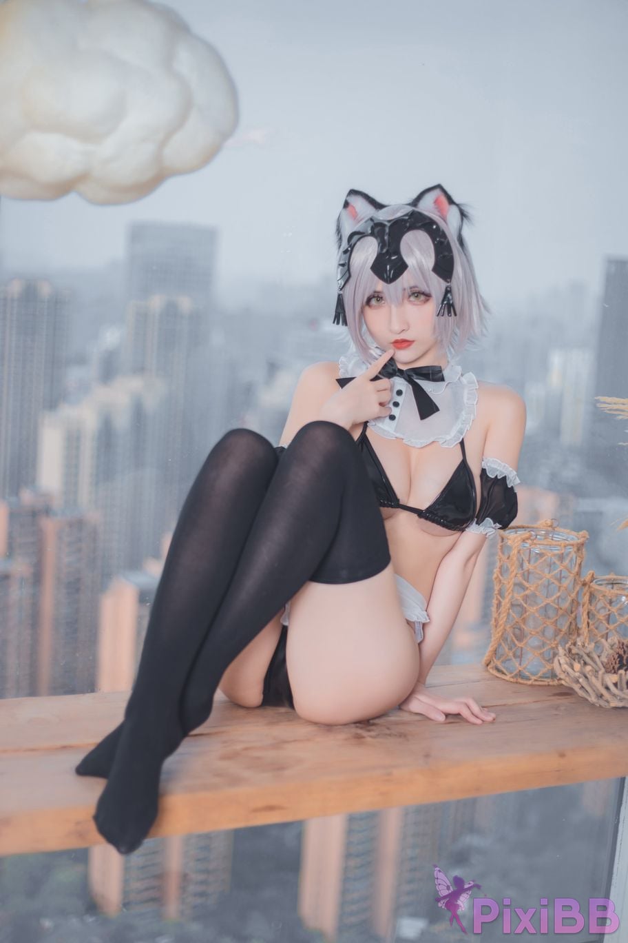 Cosplayer rioko Liangliangzi FGO Black Joan of Arc PixiBB.COM 003