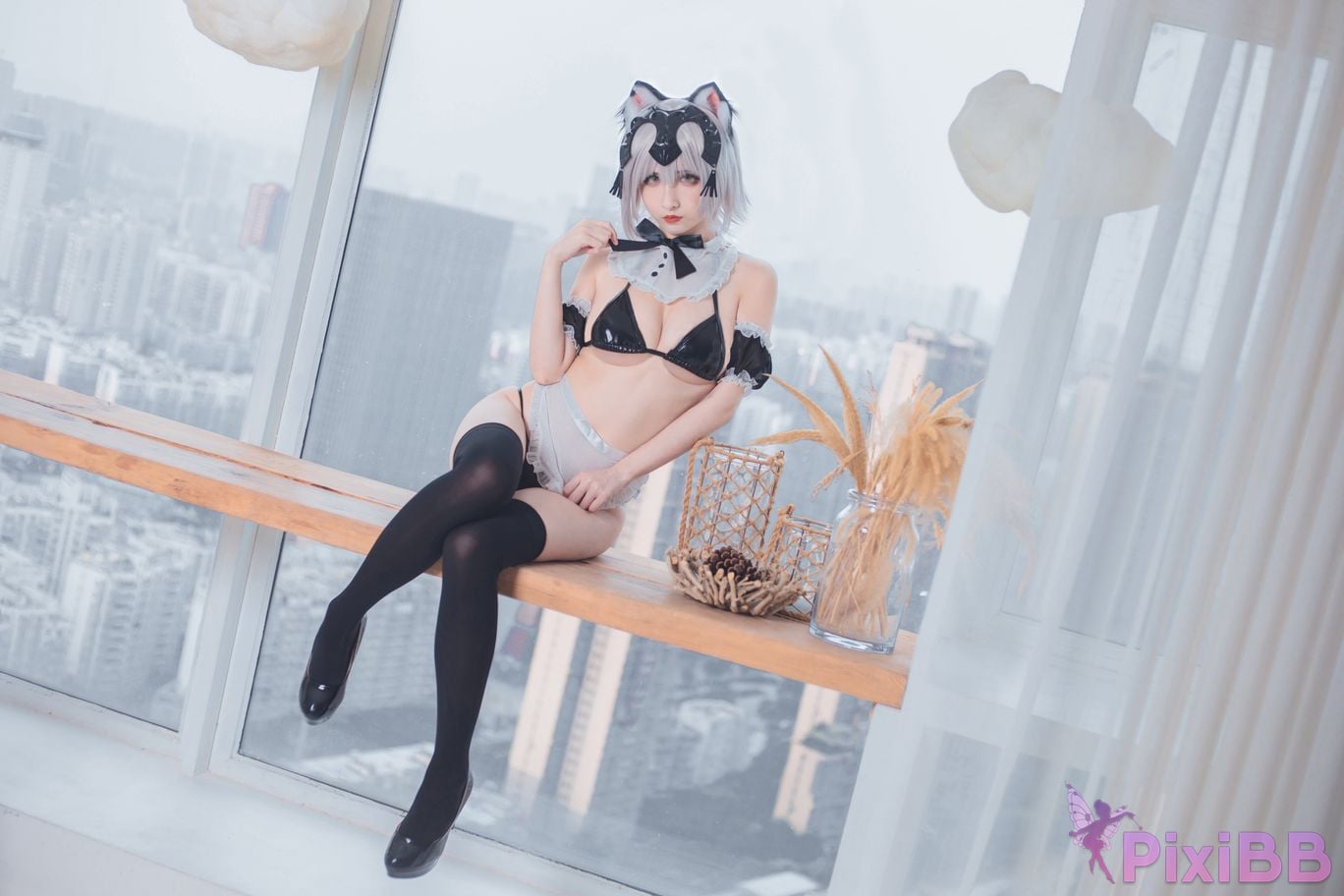 Cosplayer rioko Liangliangzi FGO Black Joan of Arc PixiBB.COM 038