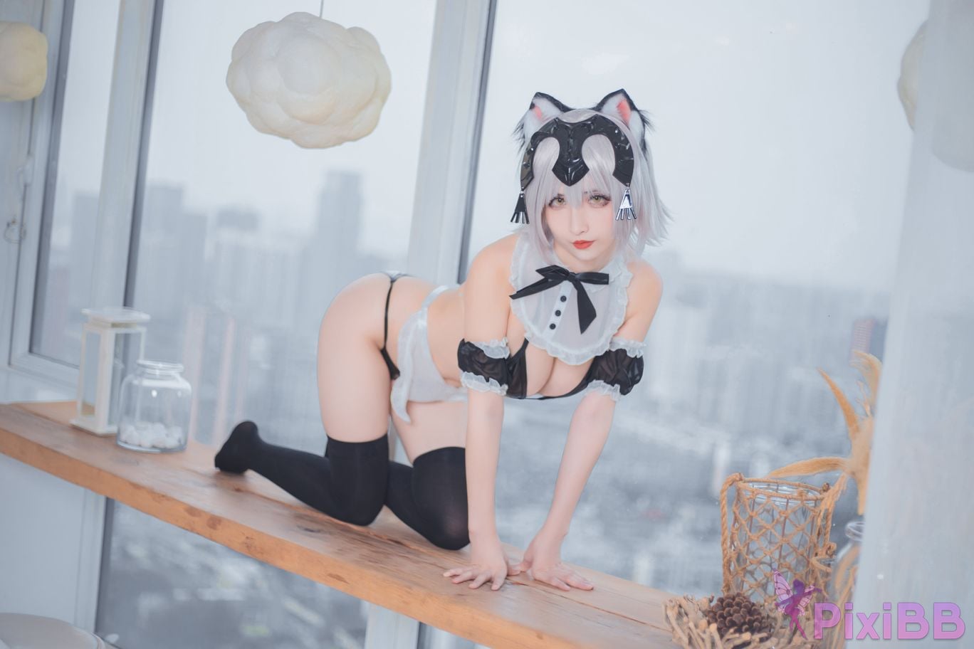 Cosplayer rioko Liangliangzi FGO Black Joan of Arc PixiBB.COM 040