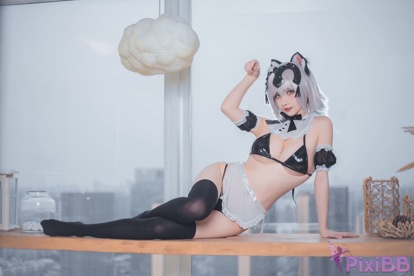 Cosplayer rioko Liangliangzi FGO Black Joan of Arc PixiBB.COM 041