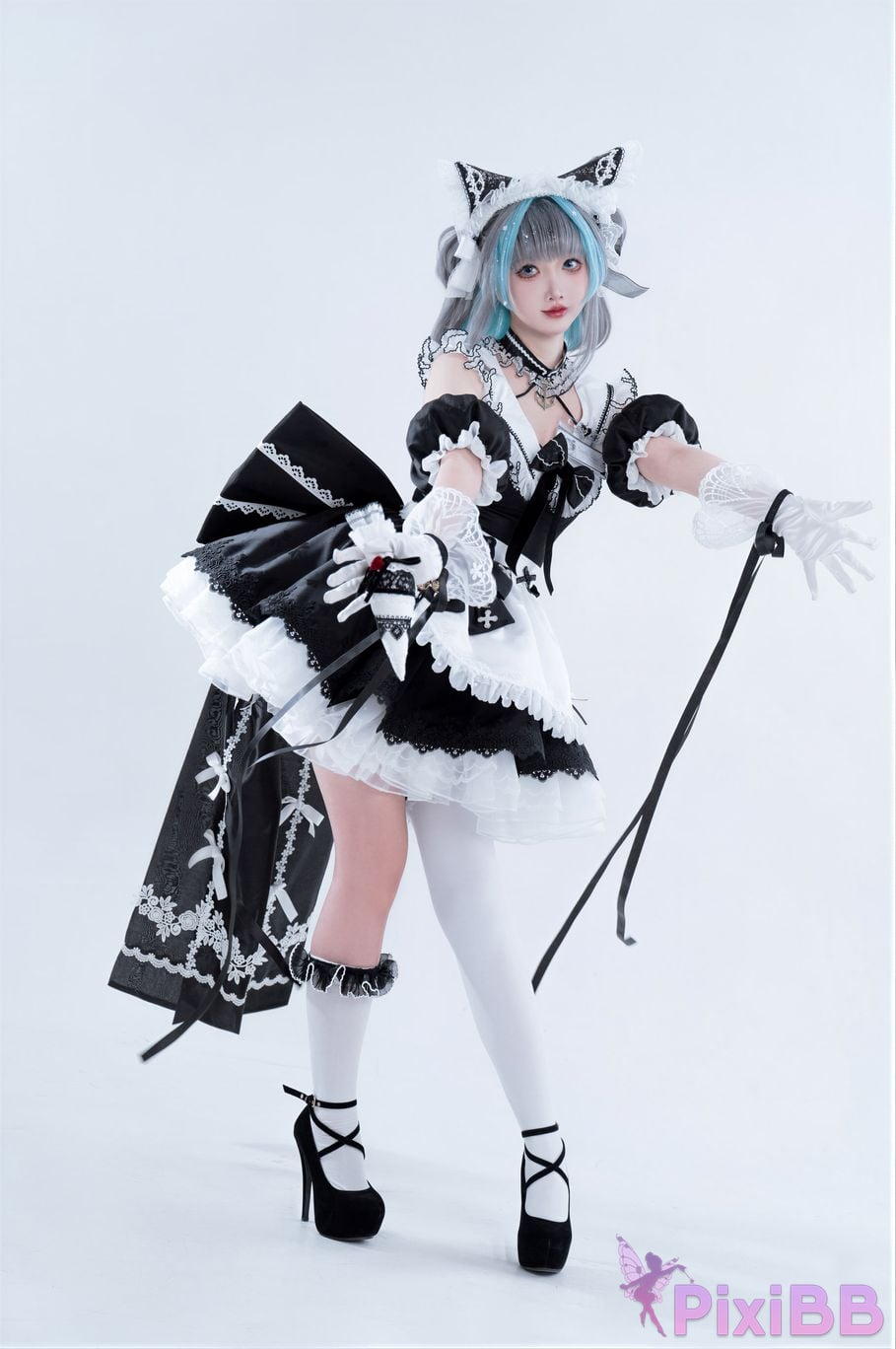 Cosplayer Noodle Fairy azur lane Cheshire fan maid PixiBB.COM 010