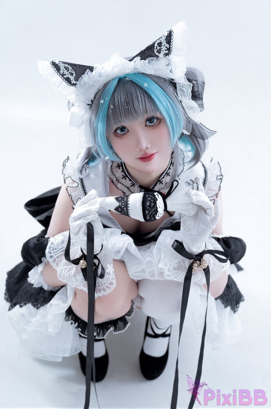 Cosplayer Noodle Fairy azur lane Cheshire fan maid PixiBB.COM 015