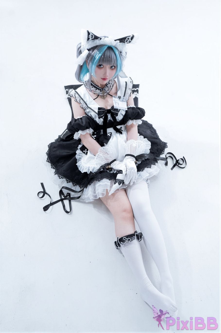 Cosplayer Noodle Fairy azur lane Cheshire fan maid PixiBB.COM 018