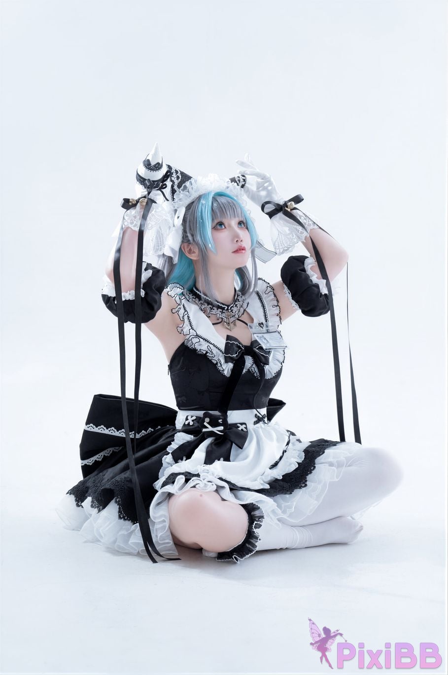 Cosplayer Noodle Fairy azur lane Cheshire fan maid PixiBB.COM 019