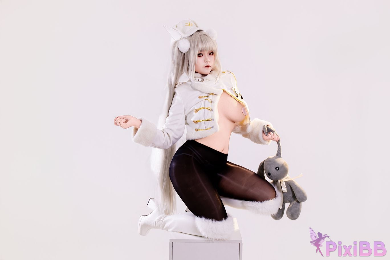 Cosplayer Surabaya has a pointed head NIKKE Blanche lucky express PixiBB.COM 019
