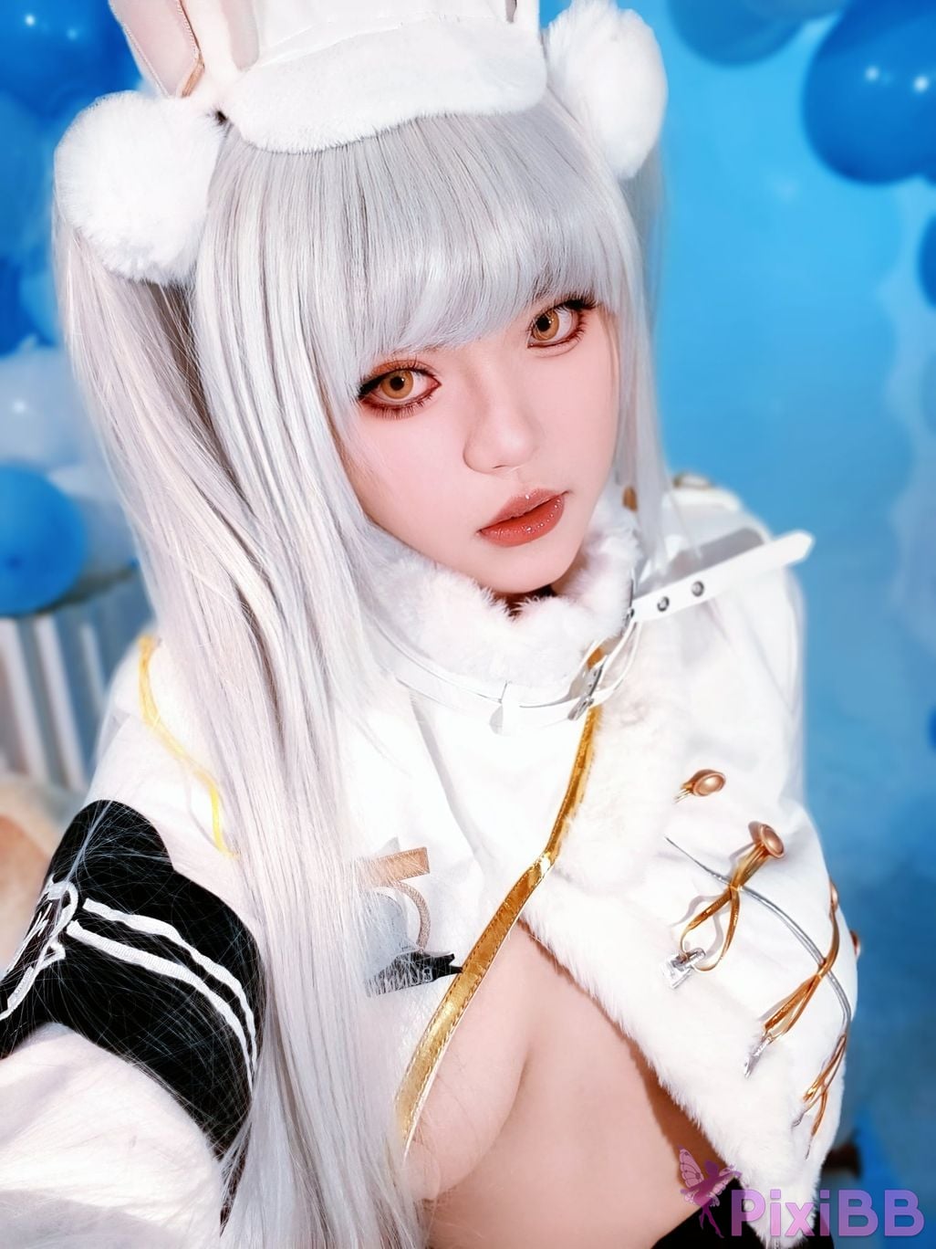 Cosplayer Surabaya has a pointed head NIKKE Blanche lucky express PixiBB.COM 031