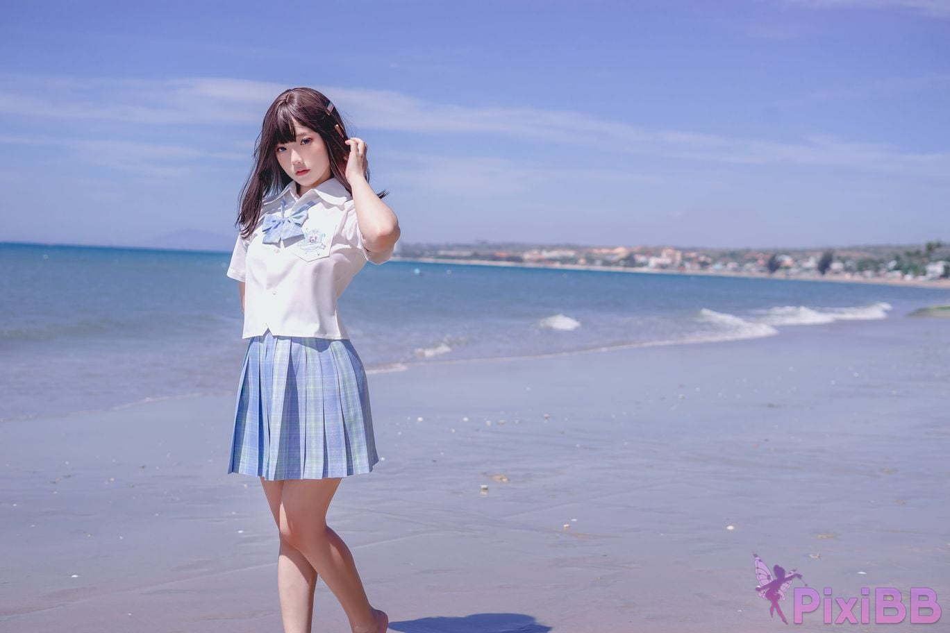 Cosplayer Messie Huang Seifuku PixiBB.COM 001