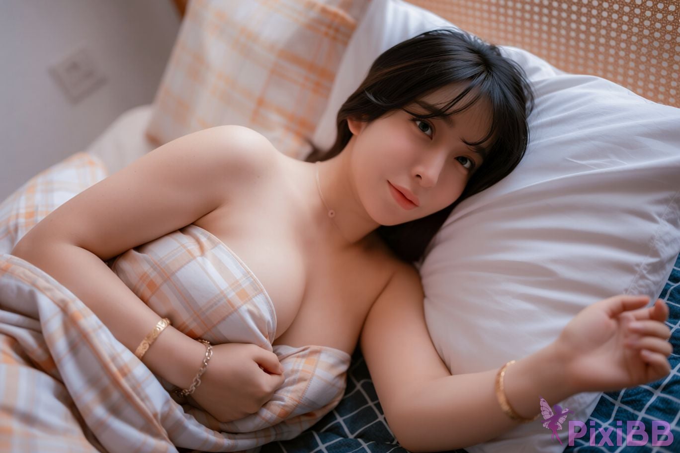 AI Enhanced Acute Miyu Miyuri Between The Sheets PixiBB.COM 036