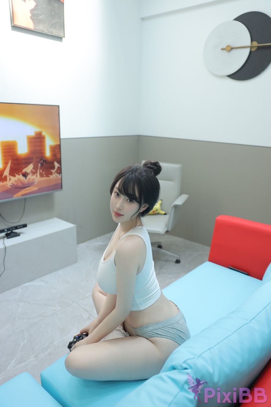 No watermark for in app purchases Li Qinen lrene XIUREN Model stay at home girlfriend PixiBB.COM 009