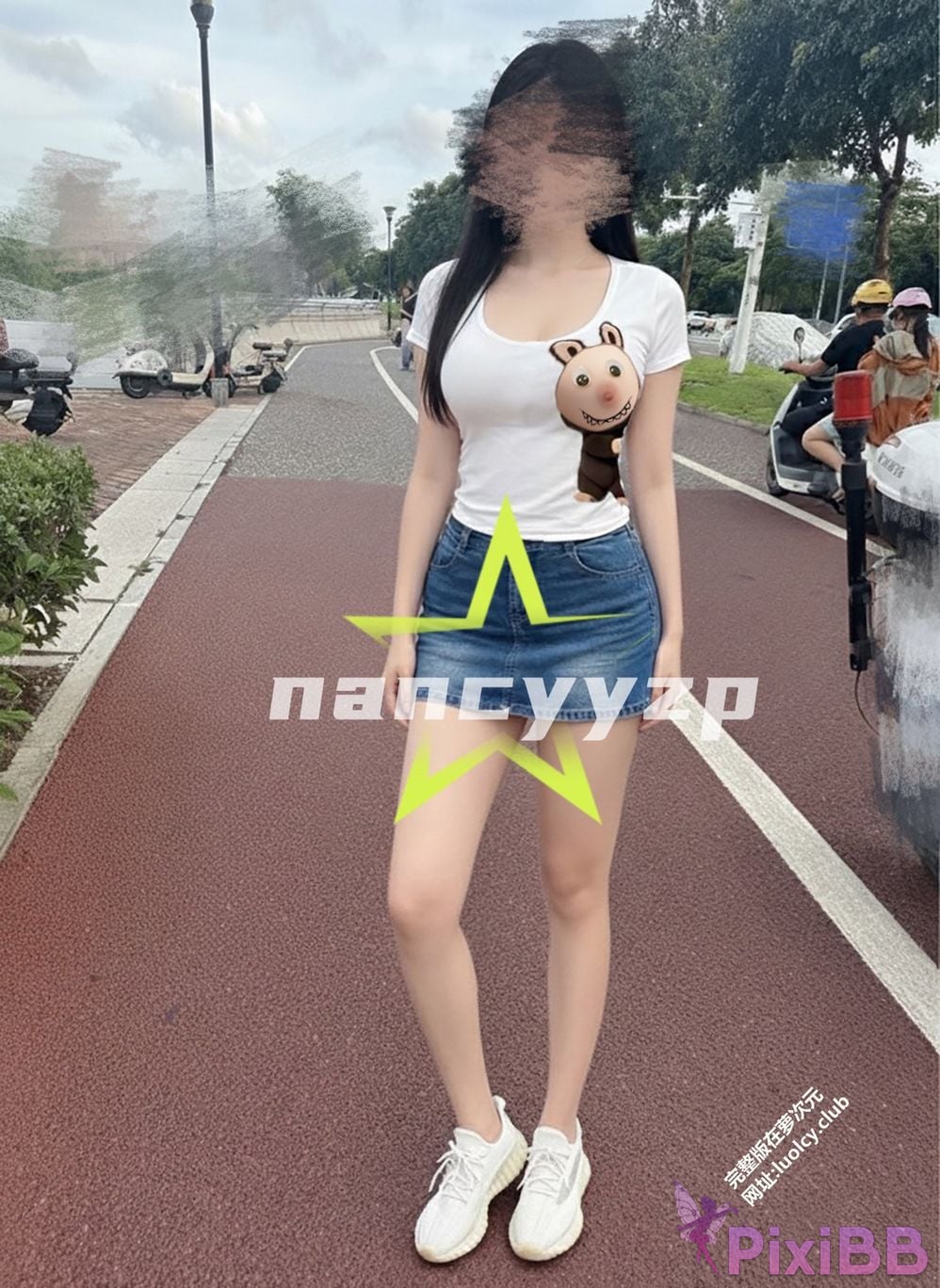 OtherXXX Nancyyzp The best lady with long legs and big breasts exposed outdoors PixiBB.COM 009