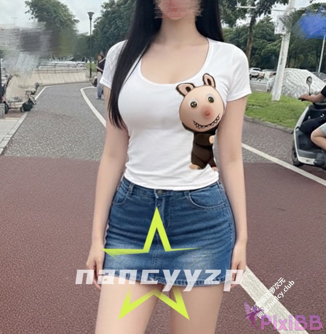 OtherXXX Nancyyzp The best lady with long legs and big breasts exposed outdoors PixiBB.COM 010