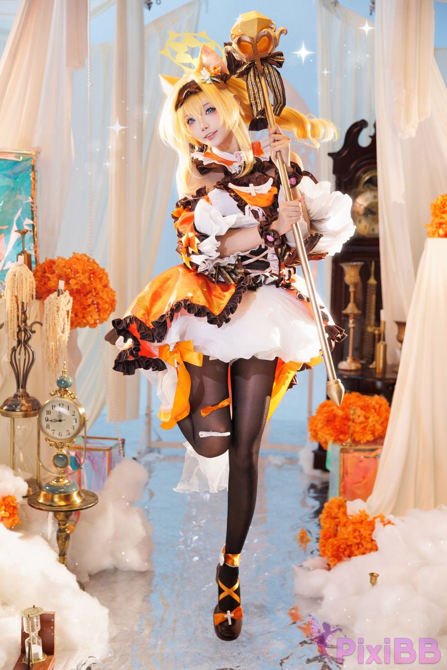 Cosplayer Essie aiwest Blue Archive Ella Mary magical girl PixiBB.COM 001
