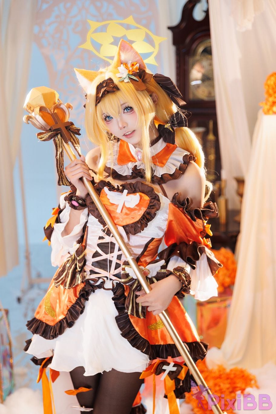 Cosplayer Essie aiwest Blue Archive Ella Mary magical girl PixiBB.COM 002