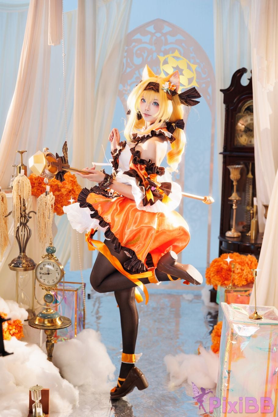 Cosplayer Essie aiwest Blue Archive Ella Mary magical girl PixiBB.COM 005