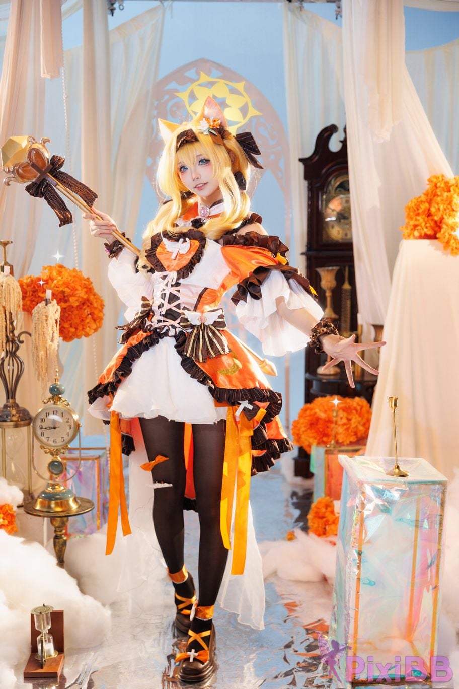 Cosplayer Essie aiwest Blue Archive Ella Mary magical girl PixiBB.COM 006