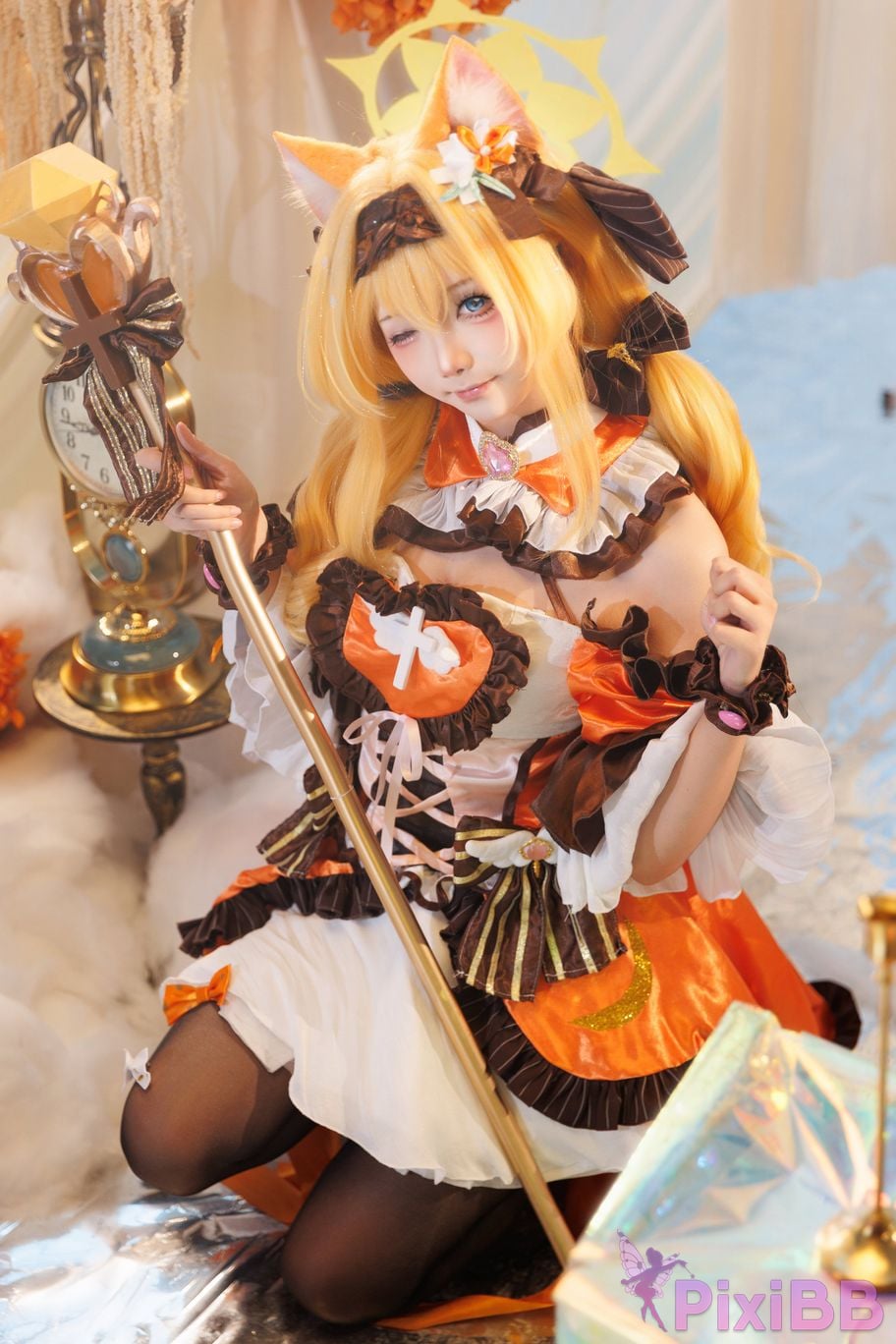 Cosplayer Essie aiwest Blue Archive Ella Mary magical girl PixiBB.COM 010