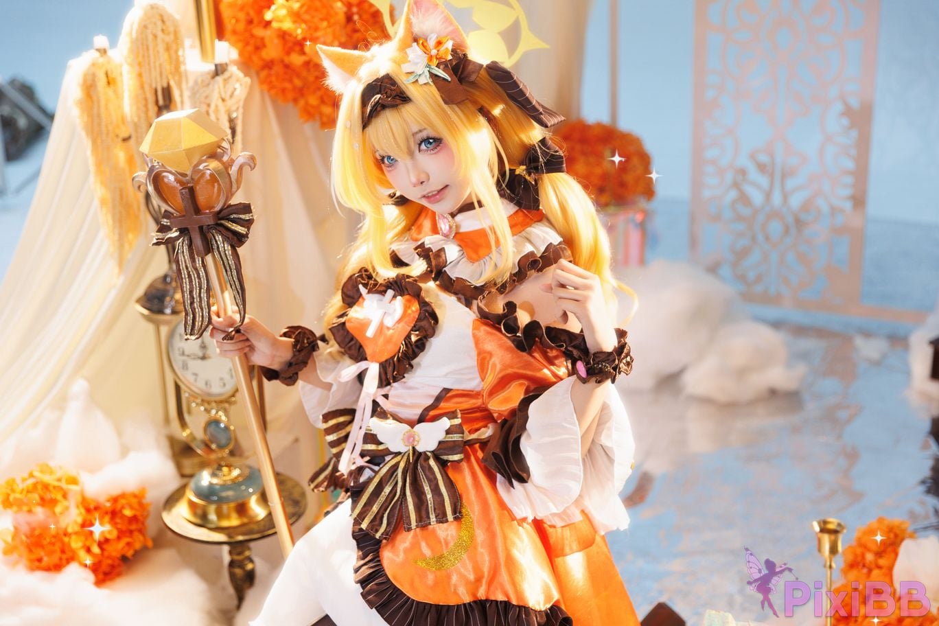 Cosplayer Essie aiwest Blue Archive Ella Mary magical girl PixiBB.COM 011