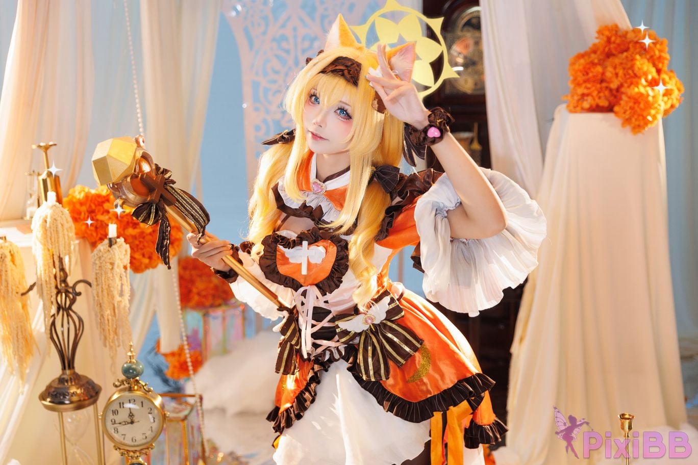Cosplayer Essie aiwest Blue Archive Ella Mary magical girl PixiBB.COM 017