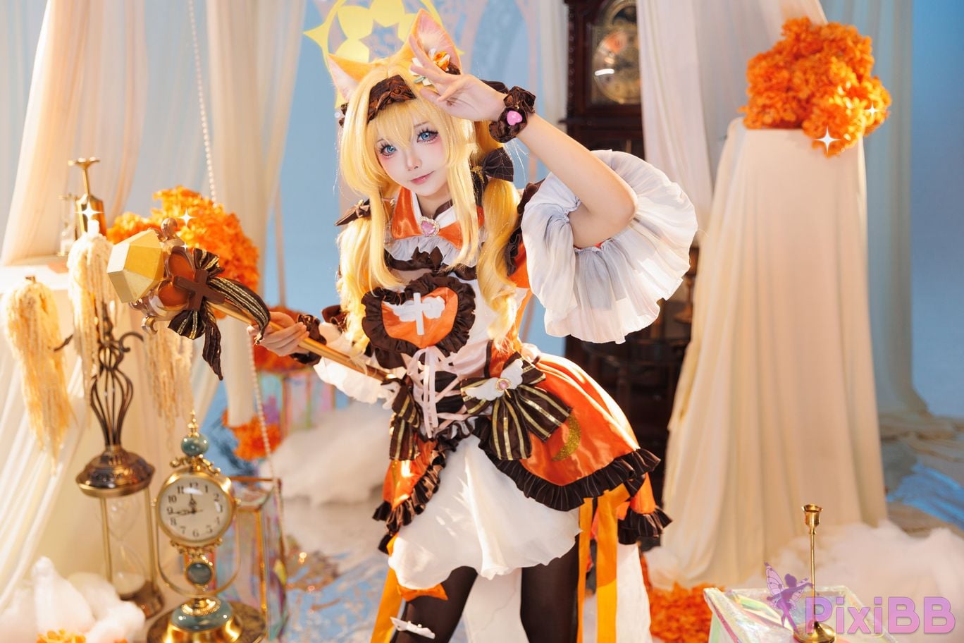 Cosplayer Essie aiwest Blue Archive Ella Mary magical girl PixiBB.COM 018