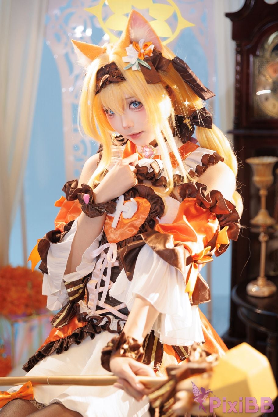 Cosplayer Essie aiwest Blue Archive Ella Mary magical girl PixiBB.COM 025
