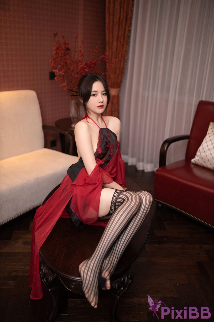 No watermark for in app purchases caviar Fish XIUREN Model Fallen leaves are sentimental PixiBB.COM 086