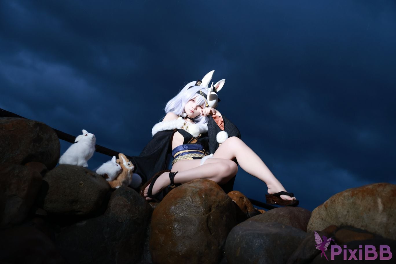 Cosplayer G44 wont get hurt azur lane Rafite yukata PixiBB.COM 003