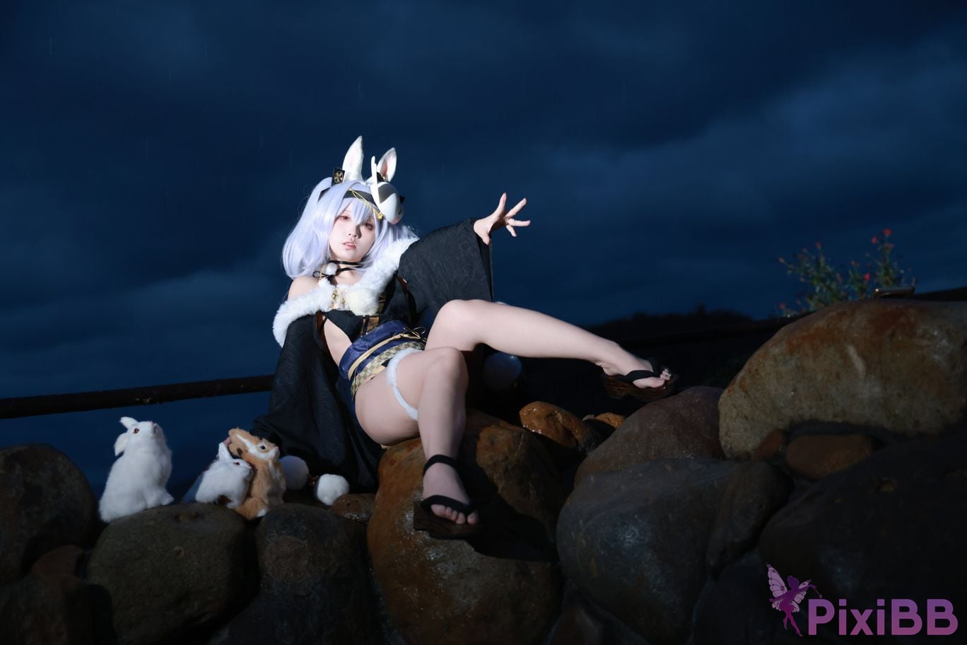 Cosplayer G44 wont get hurt azur lane Rafite yukata PixiBB.COM 004