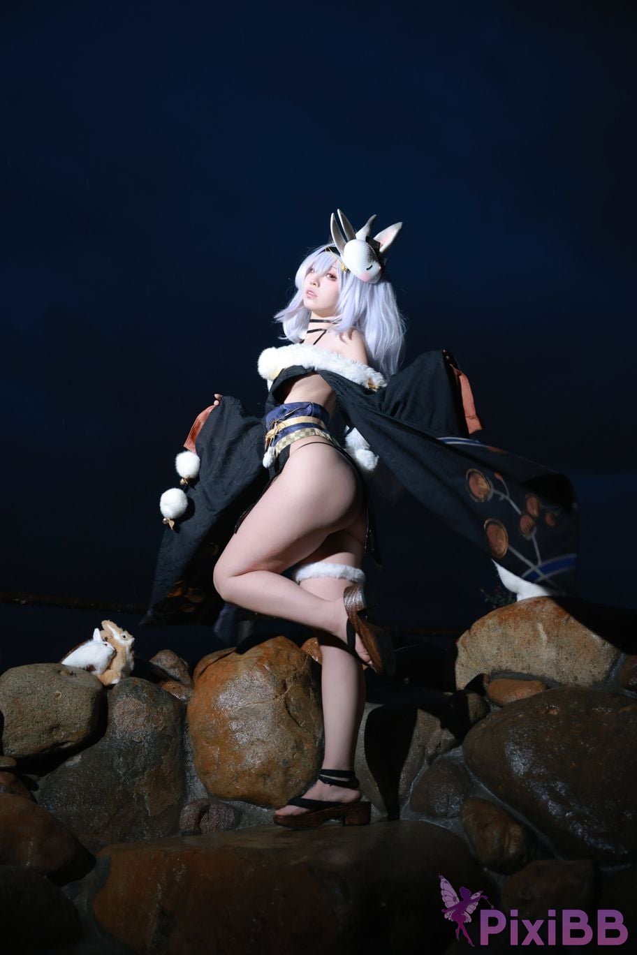 Cosplayer G44 wont get hurt azur lane Rafite yukata PixiBB.COM 007